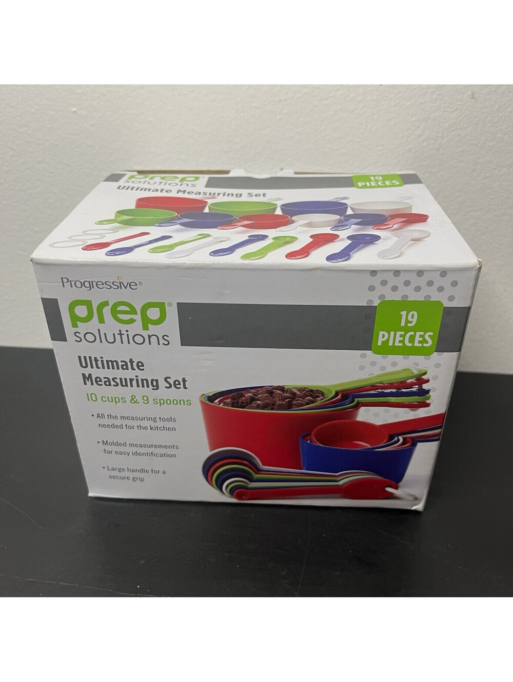 Progressive Prep Solutions Ultimate 19pc Measuring Cups & Spoons Nesting Marked